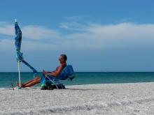 man on beach